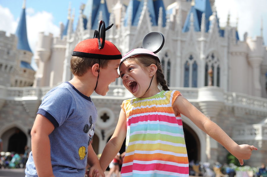 kids screaming in Magic Kingdom