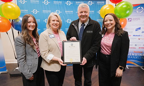 Greater Franklin Chamber of Commerce Celebrates 115 Years of Service to the Community