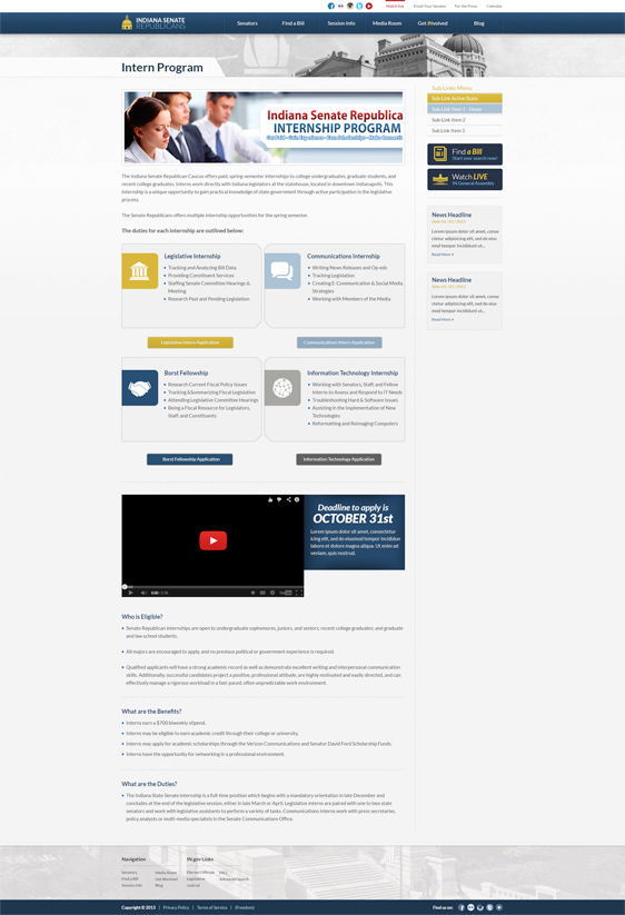 Intern Screen Intern Screen