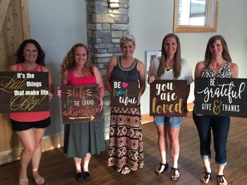 Wood Painting Party Wood Painting Party