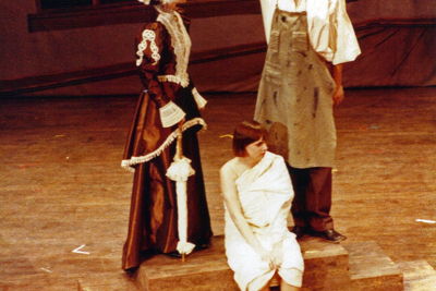 Michael Klass as Boris Adzinidzinadzo in CAN-CAN (1984) with Beverly Bruce-Wohrle as Claudine