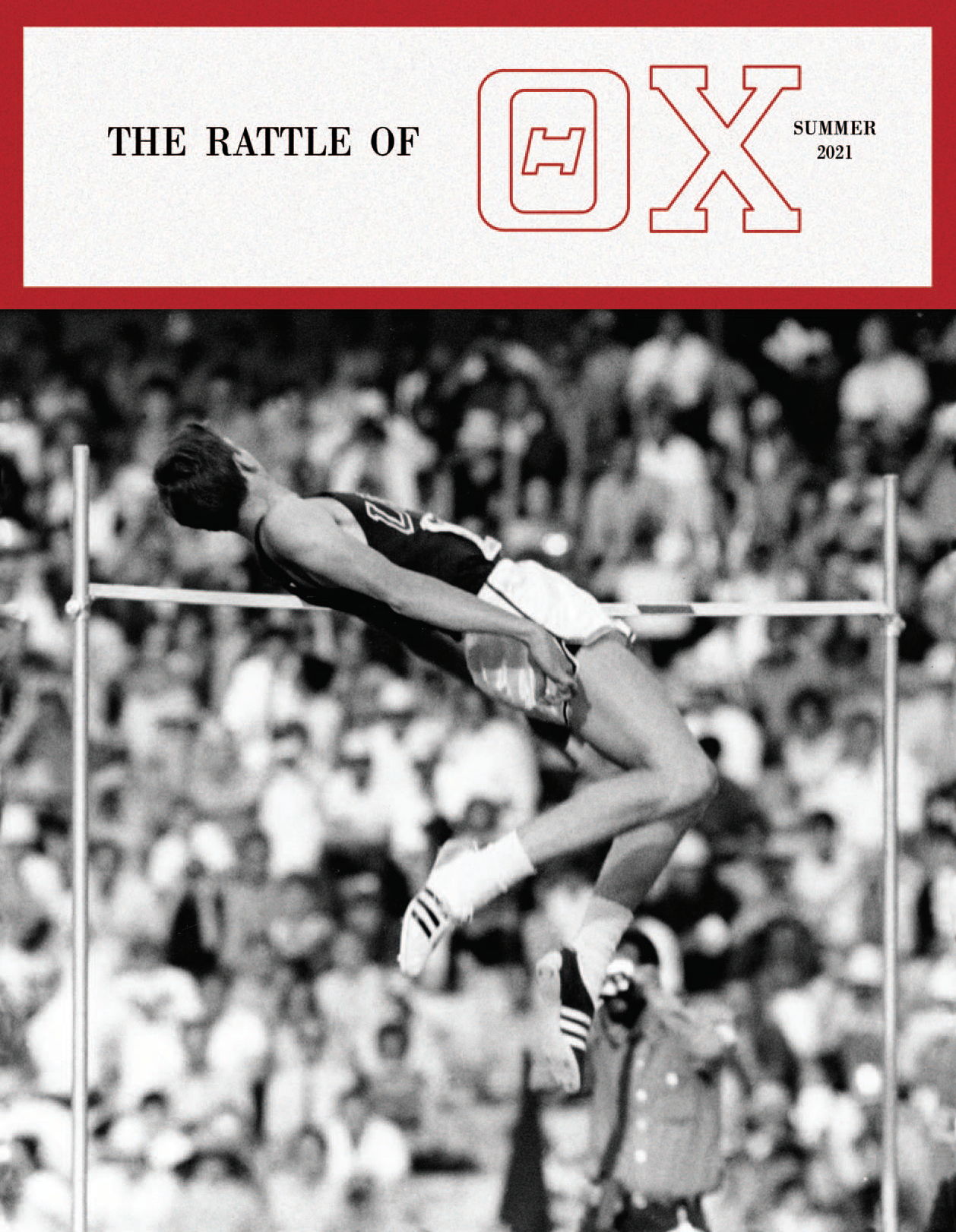 Dick Fosbury on the cover of The Rattle Summer 2021