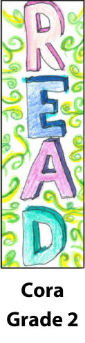 Cora Church bookmark, 2nd grade