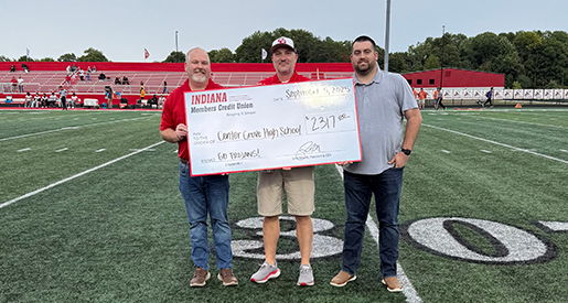 Indiana Members Credit Union Contributes $2,317 to Center Grove High School Image for Indiana Members Credit Union Contributes $2,317 to Center Grove High School