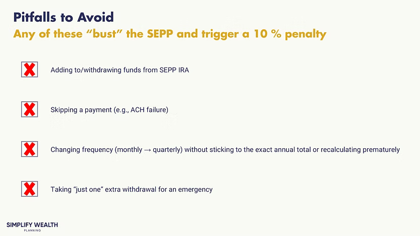 A checklist graphic with red X's highlighting four critical pitfalls that \