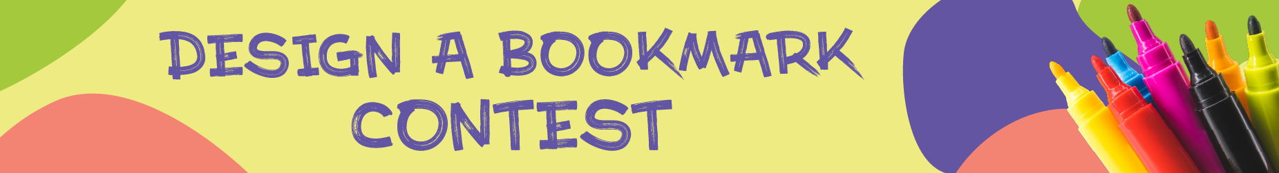 Design a Bookmark Contest logo with markers